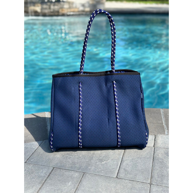 Ready to Ship | The Nikki Navy - Gorgeous Neoprene Bag -