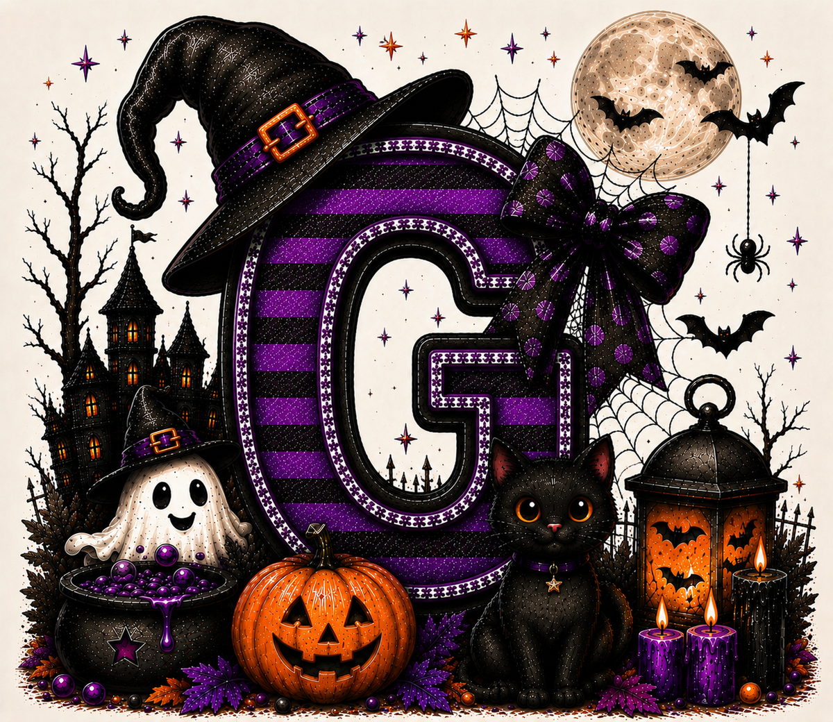 PreOrder - Halloween Initial Blankets