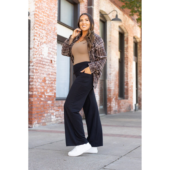 PreOrder | The Brooke - Black Wide Leg Full-Length with Pockets