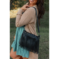 Ready to Ship | The Nora -  Black Fringe Bags