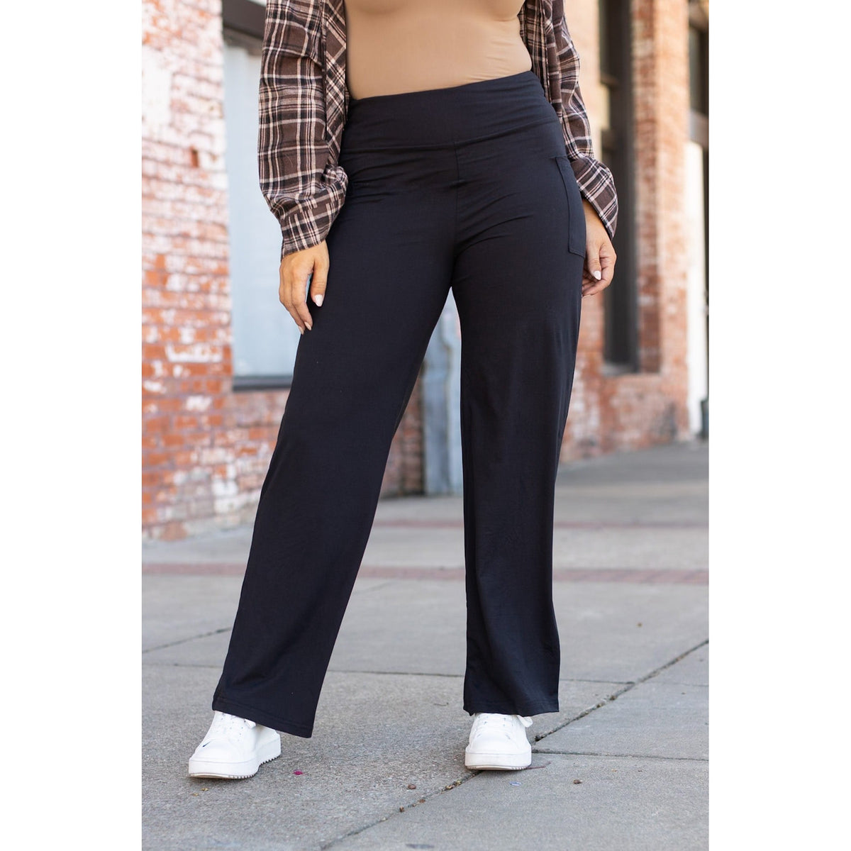 PreOrder | The Brooke - Black Wide Leg Full-Length with Pockets