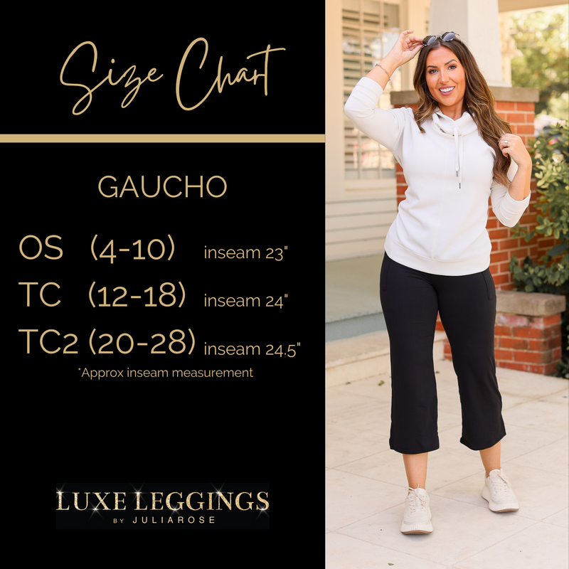 PreOrder  | The Gabriella -Black  High Waisted Gaucho Pants - Round 6