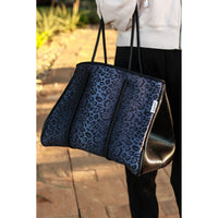 Ready to Ship | The Marissa - Black Leopard Neoprene Bag