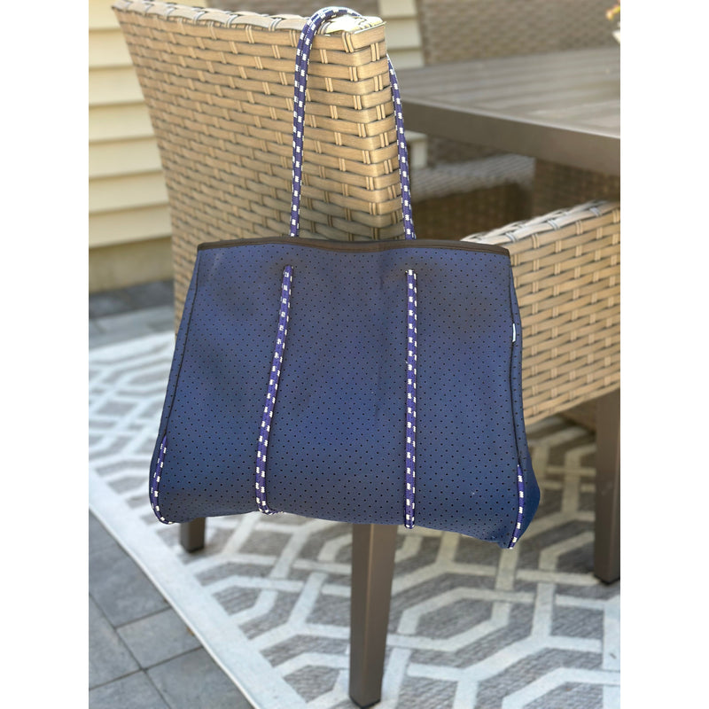 Ready to Ship | The Nikki Navy - Gorgeous Neoprene Bag -