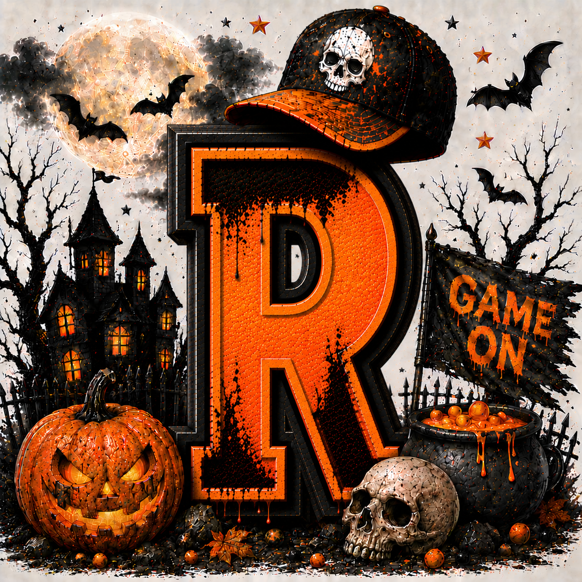 PreOrder - Halloween Initial Blankets