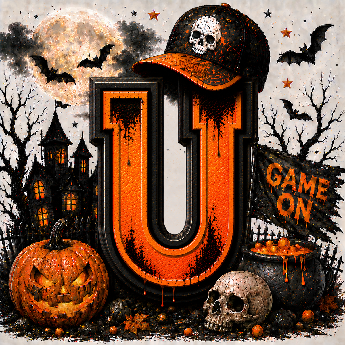 PreOrder - Halloween Initial Blankets