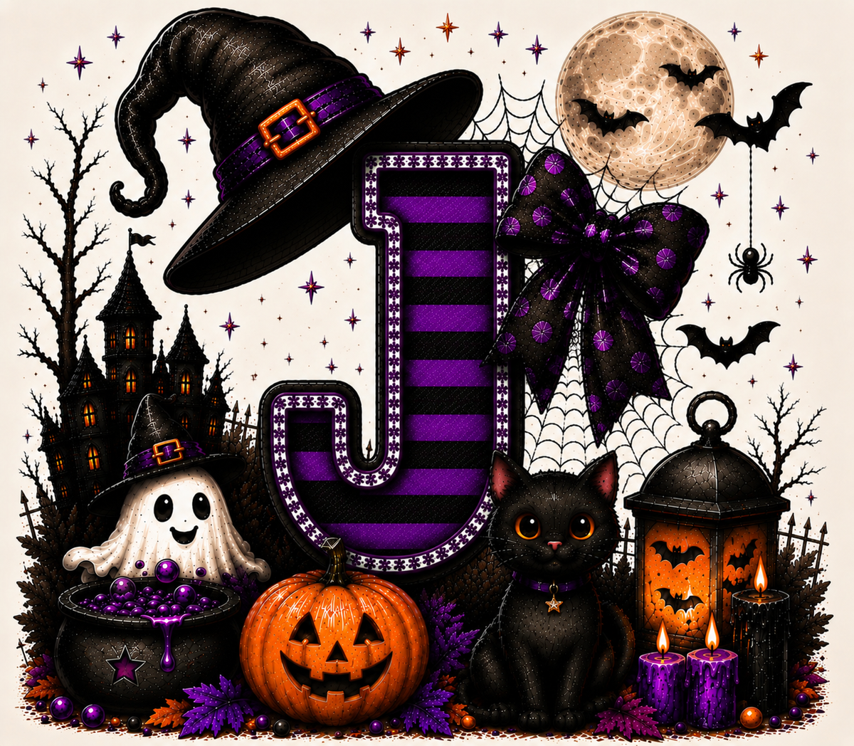 PreOrder - Halloween Initial Blankets