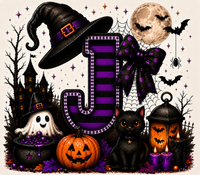 PreOrder - Halloween Initial Blankets