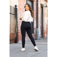 PreOrder  | BLACK FULL-LENGTH Leggings with POCKET - Luxe Leggings by Julia Rose® R2