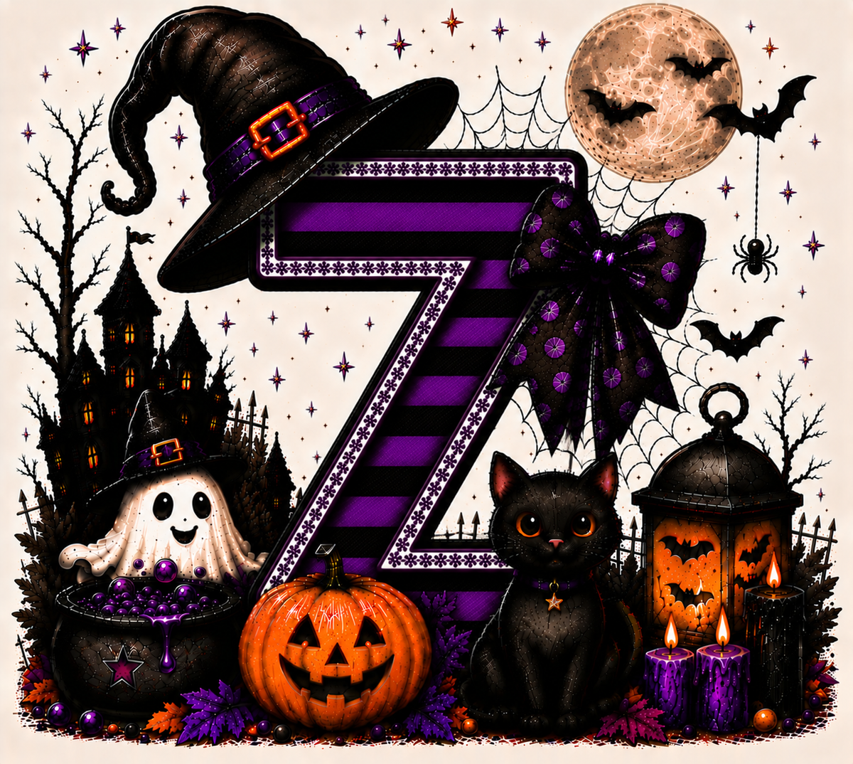 PreOrder - Halloween Initial Blankets