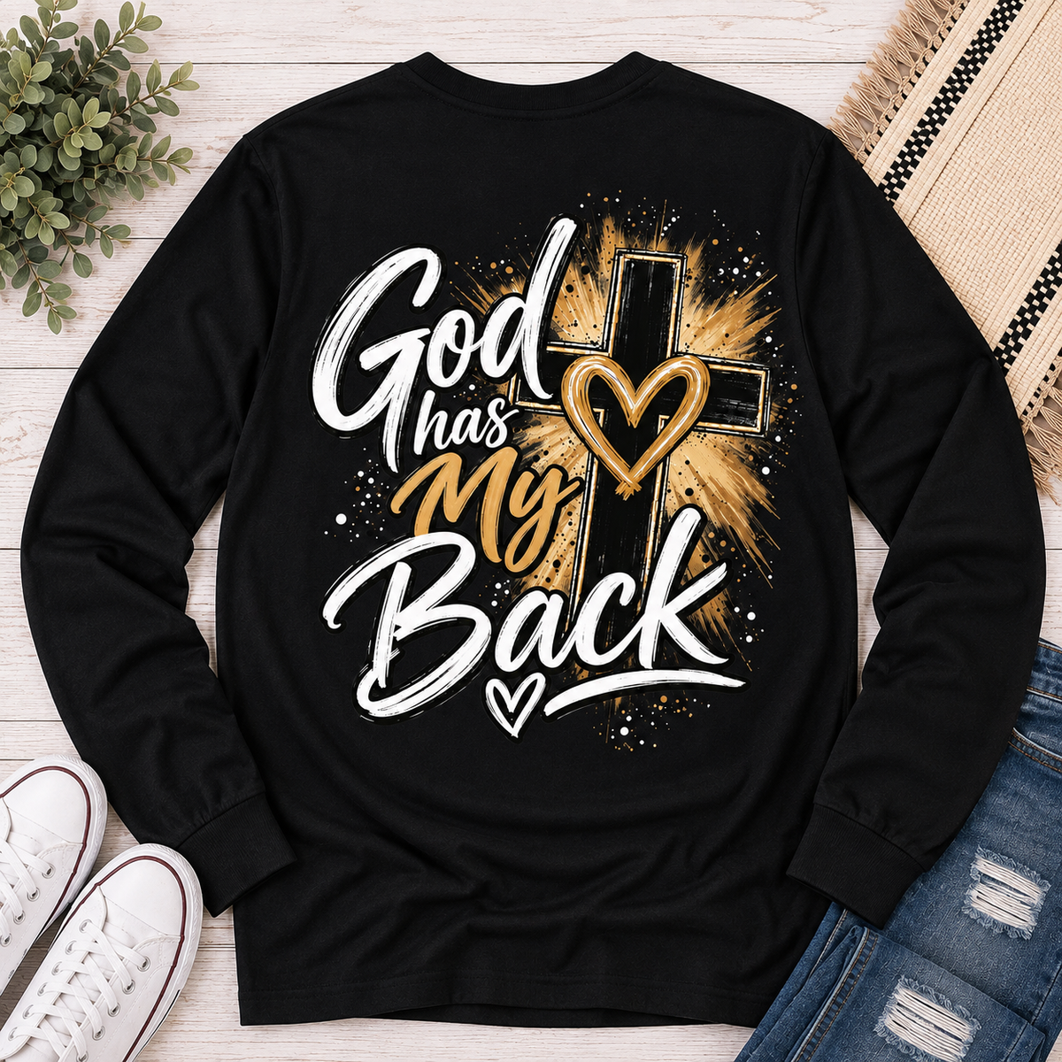 God has my back Graphic Apparel