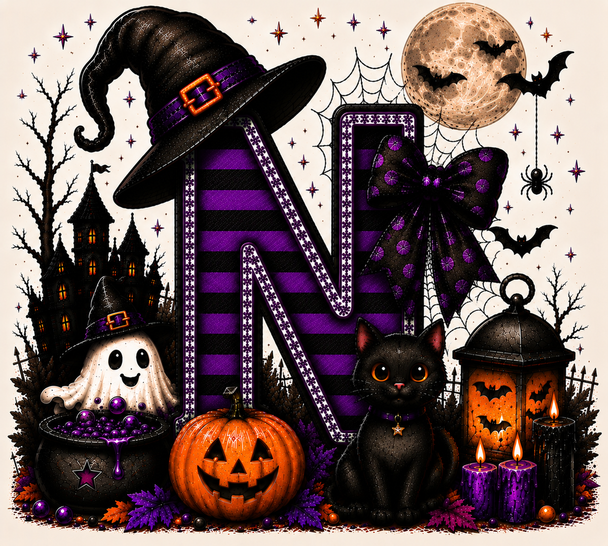 PreOrder - Halloween Initial Blankets