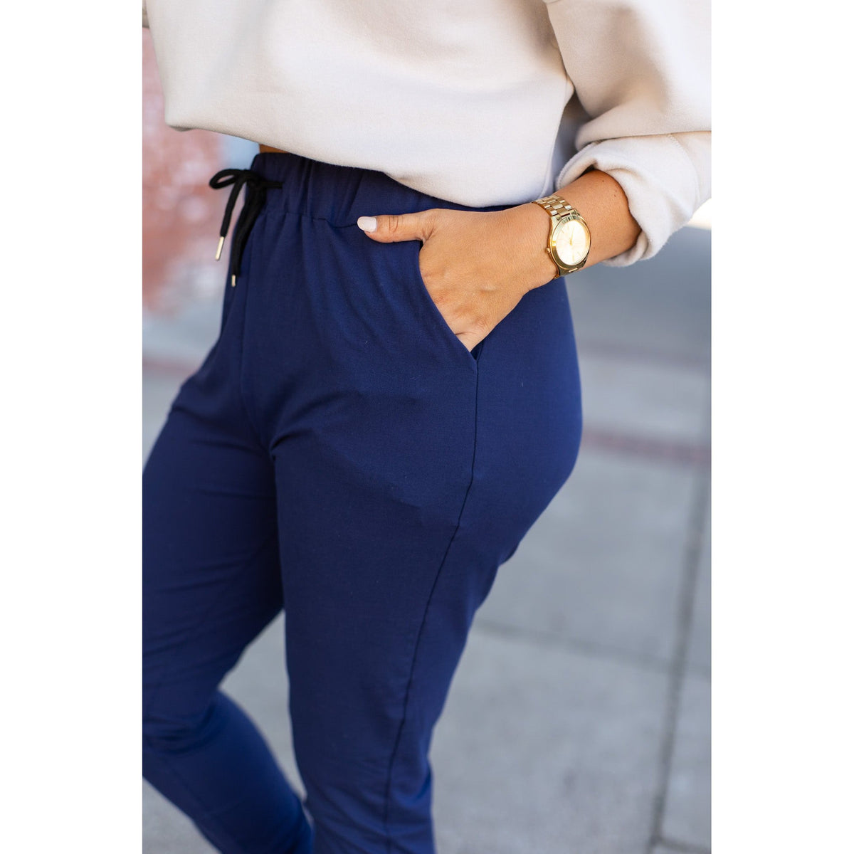 Ready to Ship | The Nora Navy Joggers  - Luxe Leggings by Julia Rose® Round 2