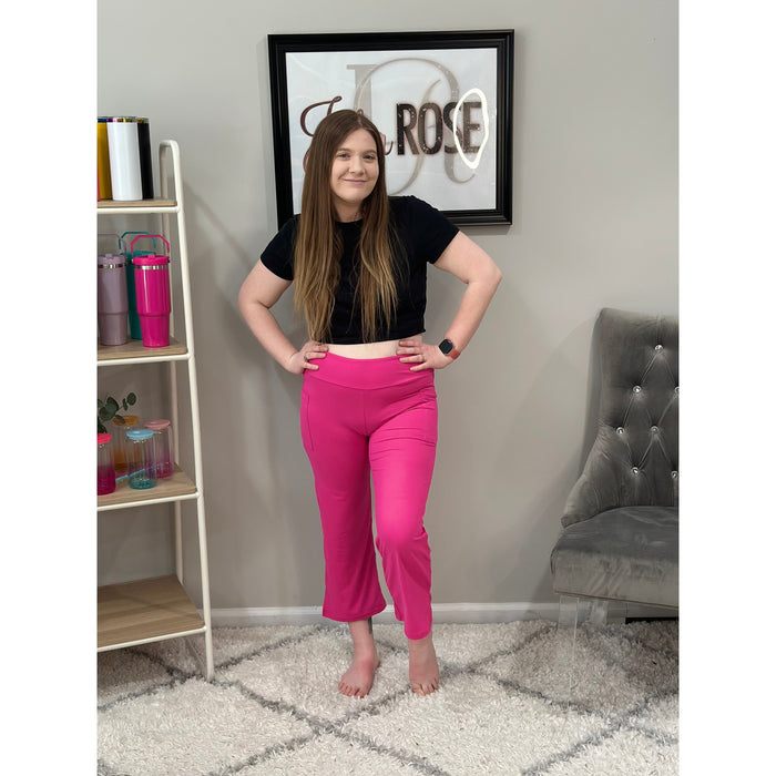 Ready to Ship | The Larissa High Waisted PINK Gaucho Pants