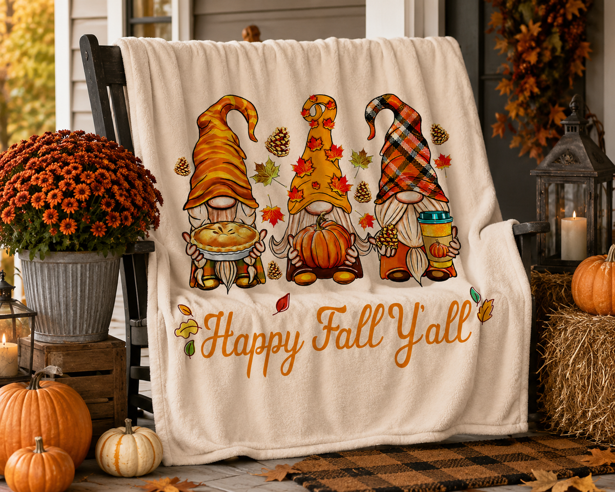 PreOrder | Happy Fall Y'all - Halloween Blankets