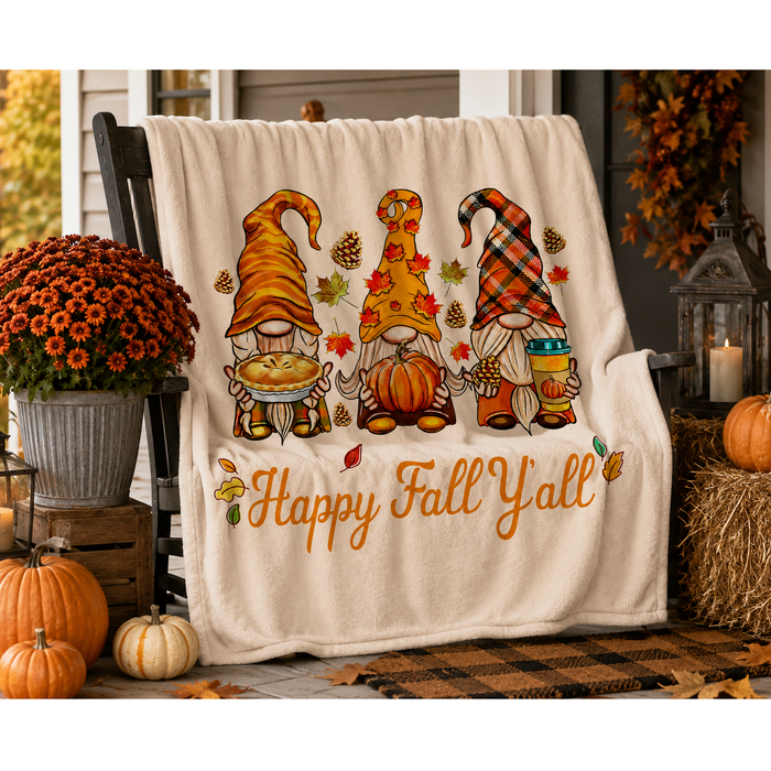 Ready to Ship | Happy Fall Y'all - Halloween Blankets