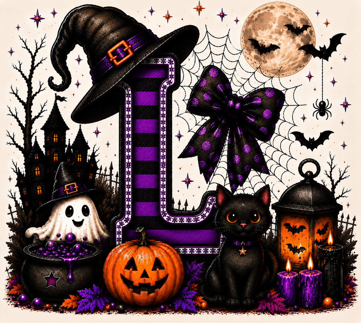 PreOrder - Halloween Initial Blankets