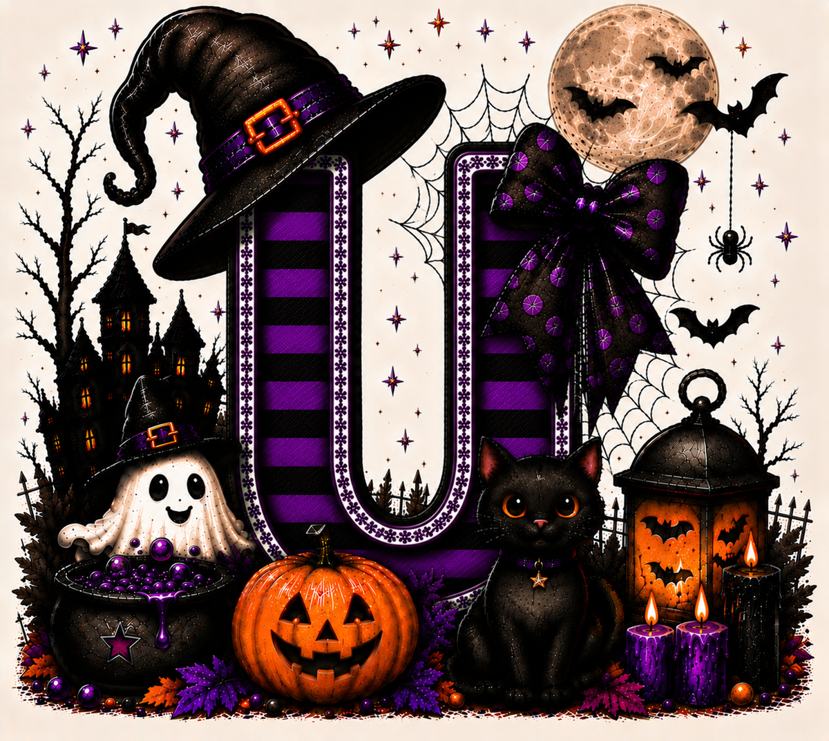PreOrder - Halloween Initial Blankets