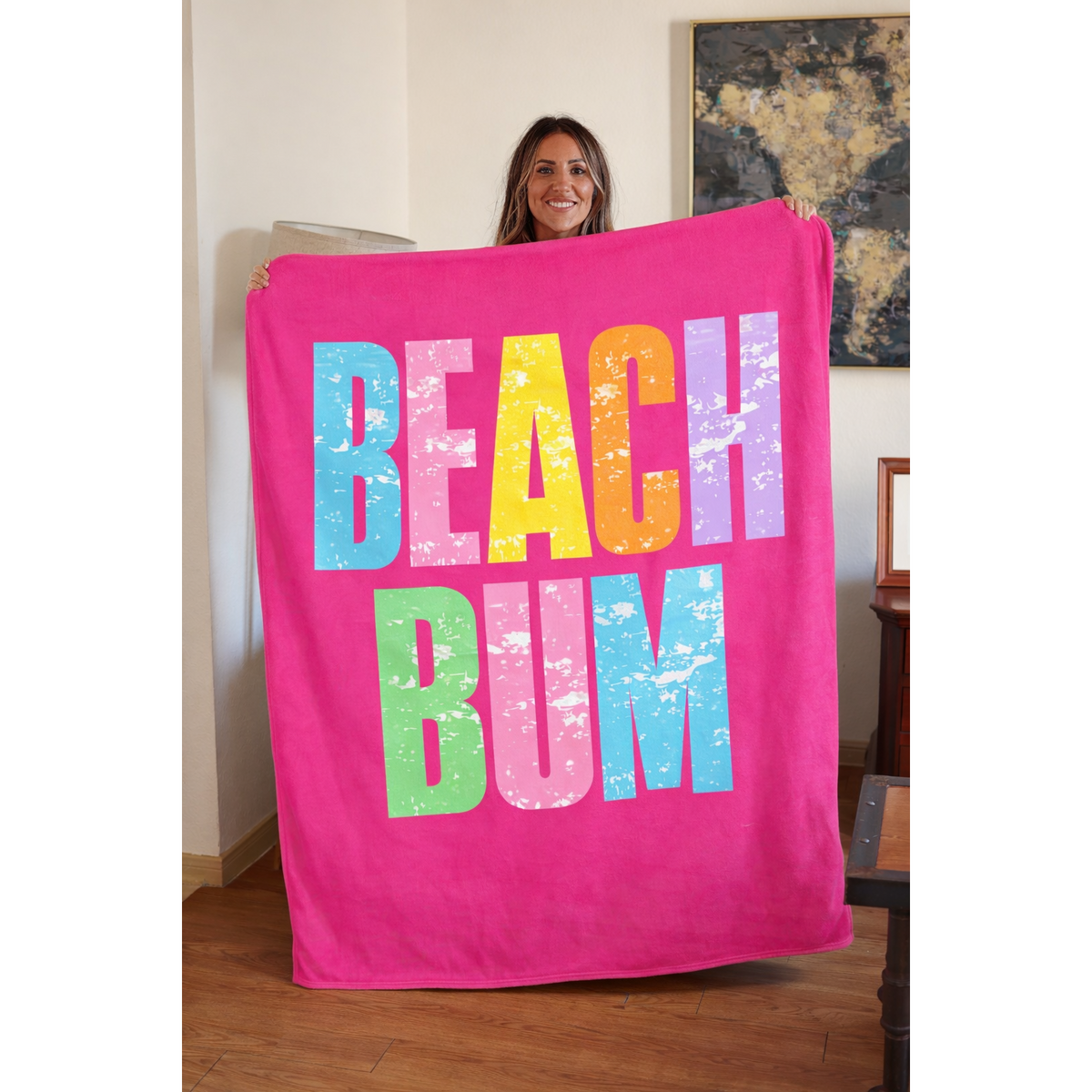 PreOrder | Beach Bum Blanket - Hot Pink
