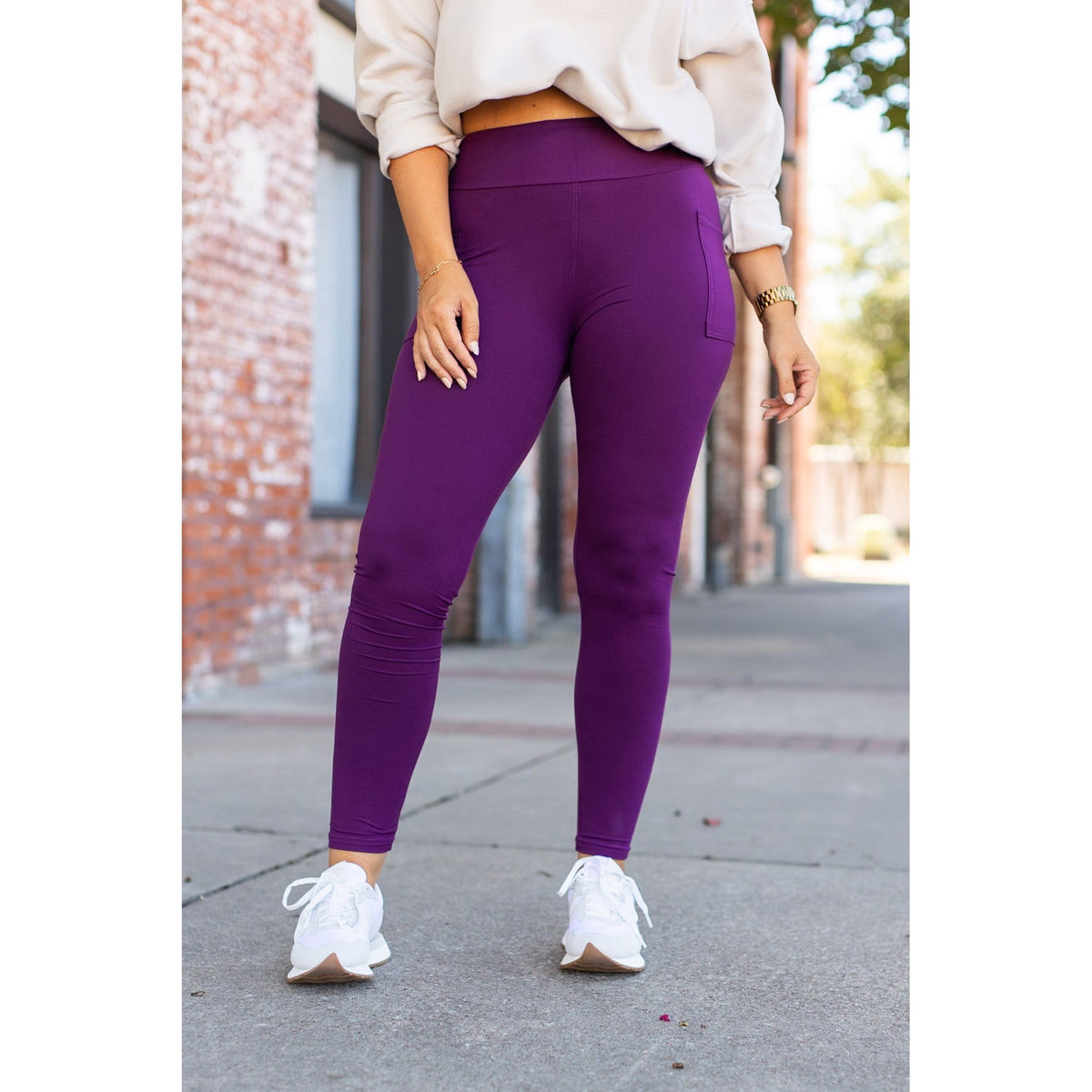 *Ready to Ship | The Kinsley Purple Full-Length Leggings - Luxe Leggings by Julia Rose®