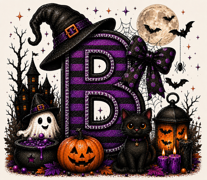 PreOrder - Halloween Initial Blankets