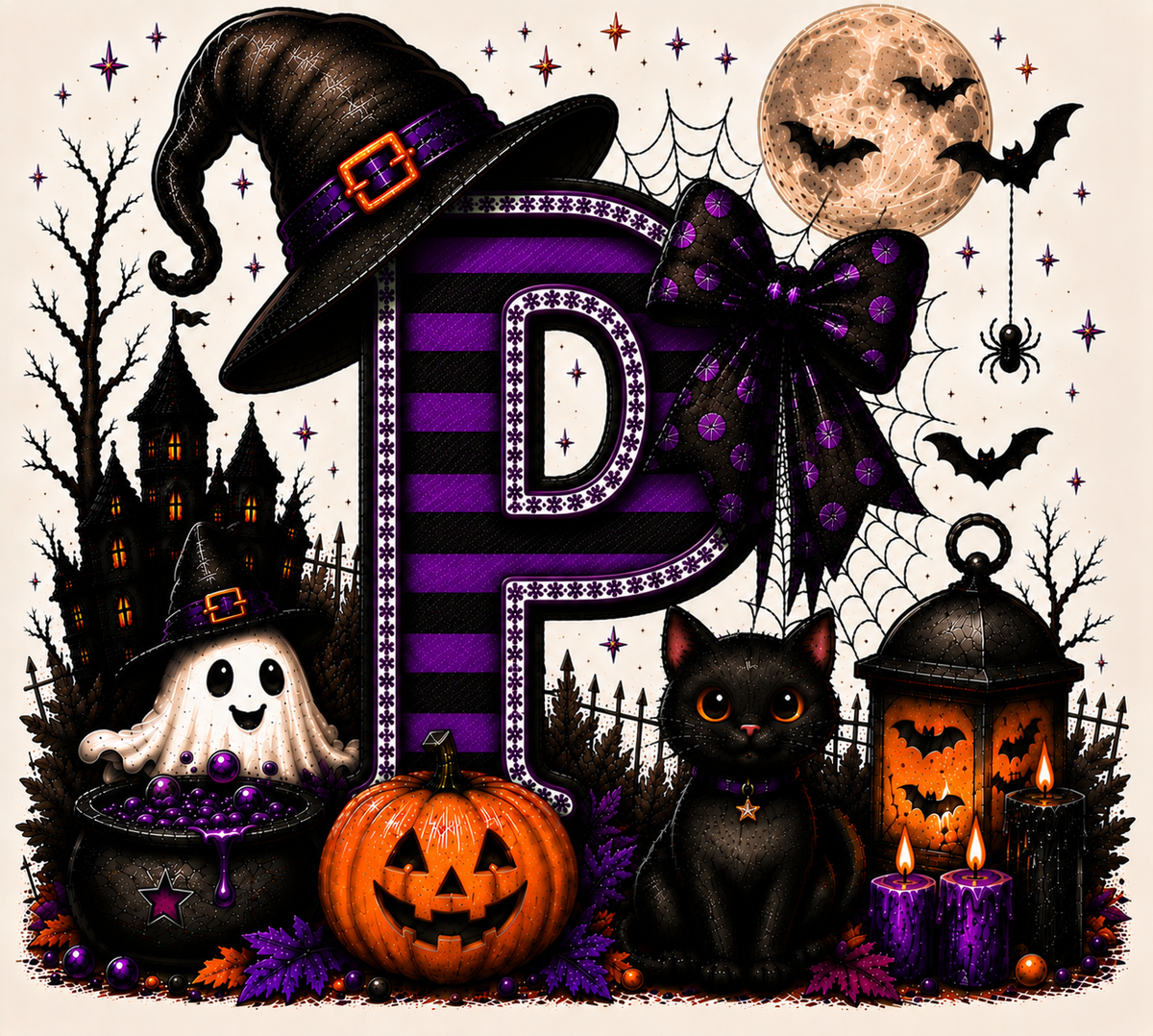 PreOrder - Halloween Initial Blankets