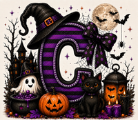 PreOrder - Halloween Initial Blankets