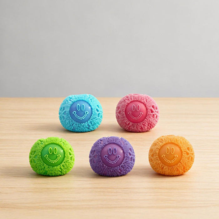 Ready to Ship | Smiley Fuzz ball Squishy