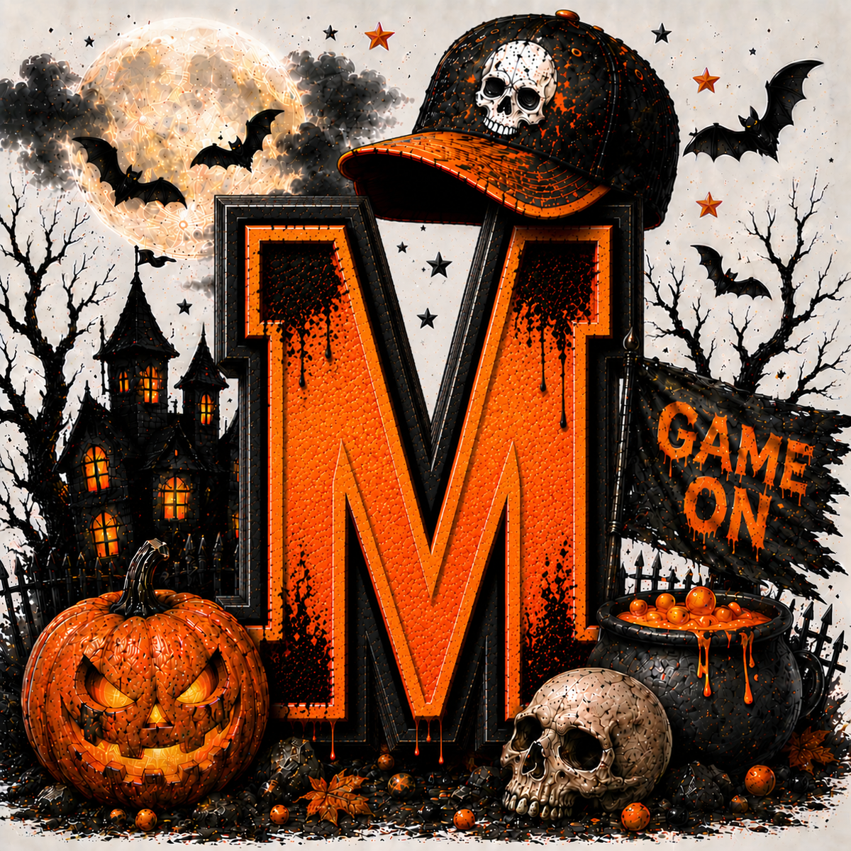 PreOrder - Halloween Initial Blankets