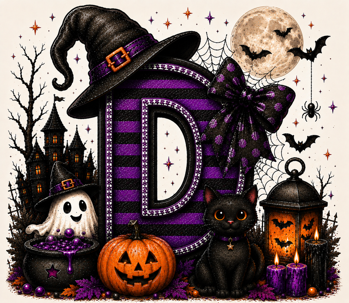 PreOrder - Halloween Initial Blankets
