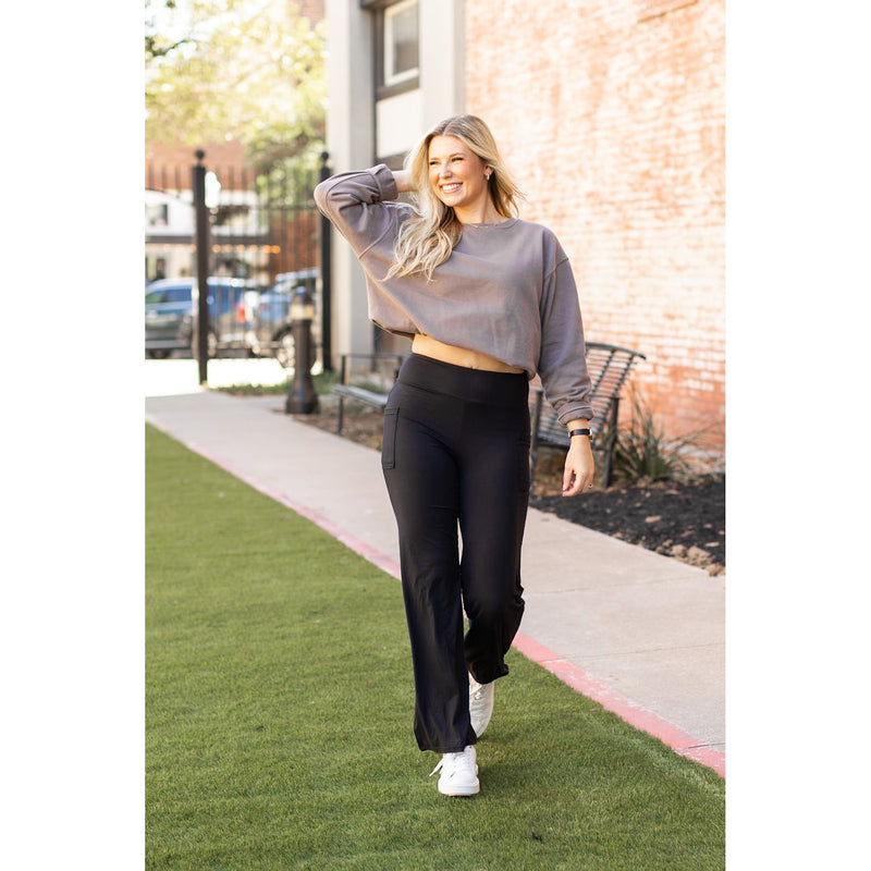 PreOrder  | The Madison - Straight Leg Black Leggings with Pockets - Round 2