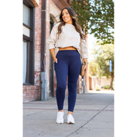 Ready to Ship | The Nyla - 2 PACK -  Navy Full-Length with Pocket Leggings