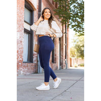 Ready to Ship | The Nyla - 2 PACK -  Navy Full-Length with Pocket Leggings