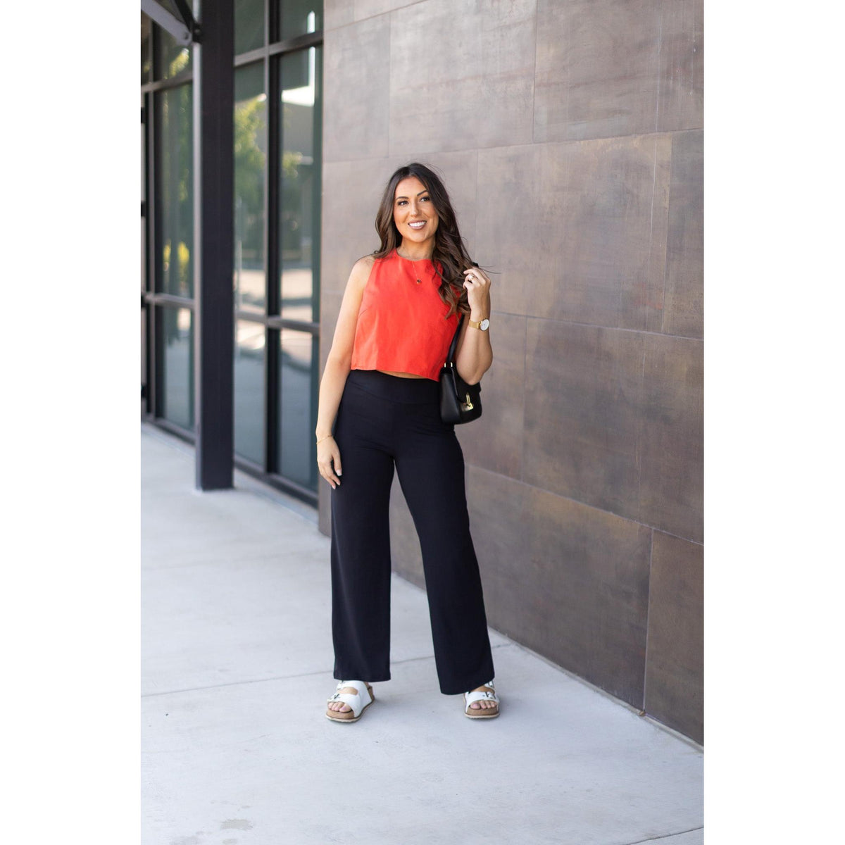 Ready to Ship | The Brooke - Black Wide Leg Full-Length with Pockets - 2 Pack