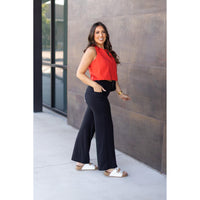 Ready to Ship | The Brooke - Black Wide Leg Full-Length with Pockets - 2 Pack