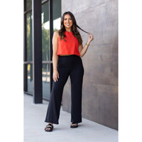 Ready to Ship | The Brooke - Black Wide Leg Full-Length with Pockets - 2 Pack