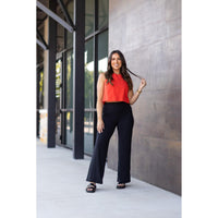 Ready to Ship | The Brooke - Black Wide Leg Full-Length with Pockets - 2 Pack