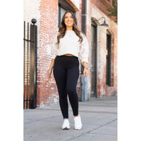 Ready to Ship | BLACK FULL-LENGTH Leggings with POCKET - 2 PACK