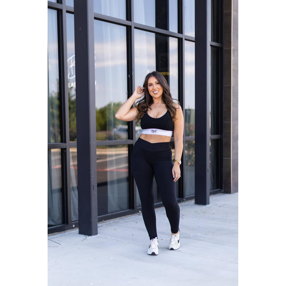 PreOrder |  The Stephanie - Crossover BLACK Pocket Full Length Leggings - 2 PACK