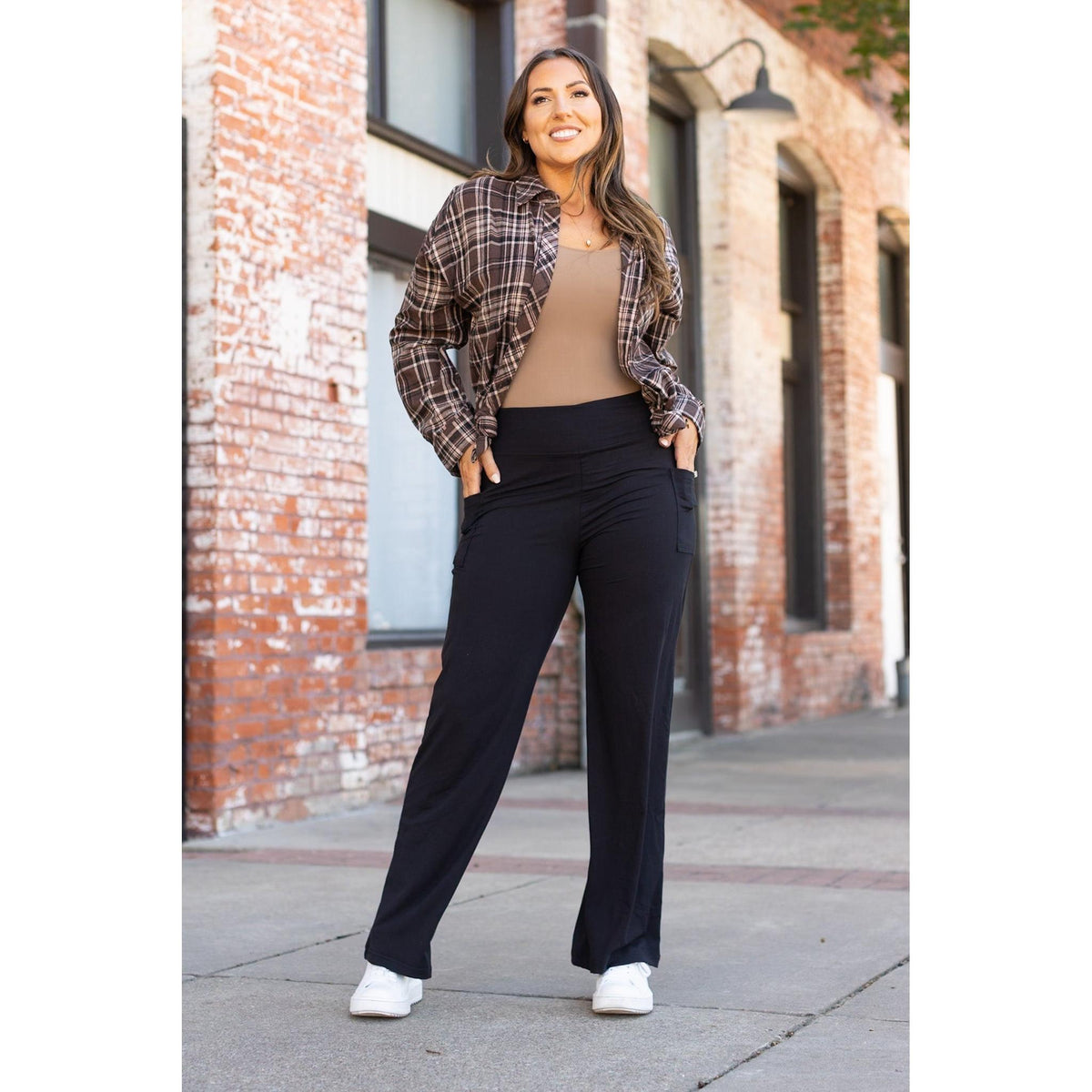 Ready to Ship | The Serena  - Black Luxe Loungers with Pockets