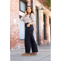 Ready to Ship | The Serena  - Black Luxe Loungers with Pockets
