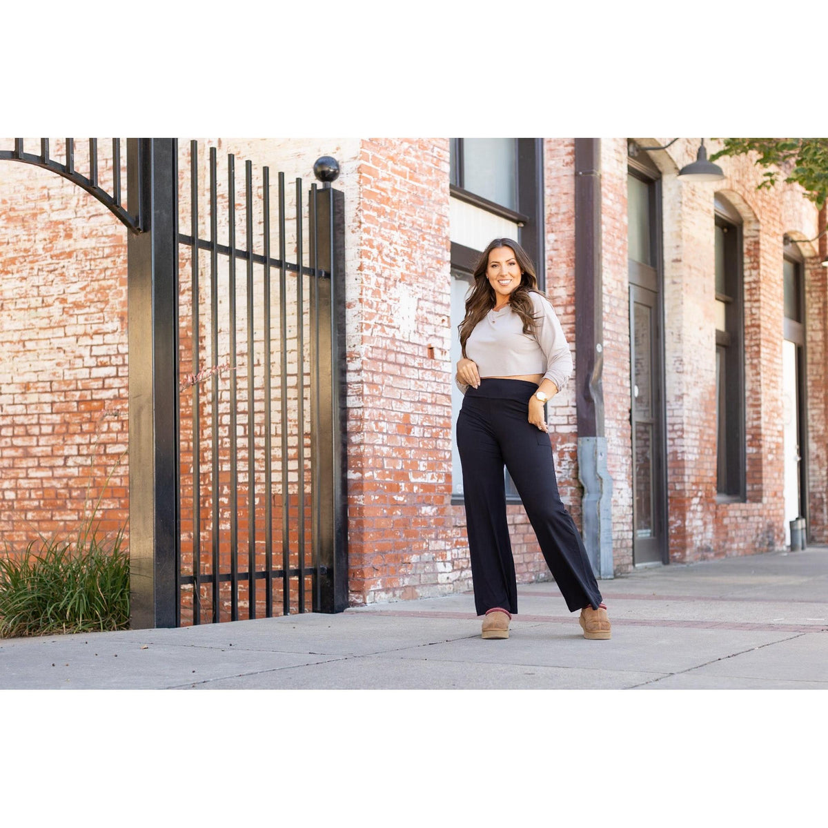 Ready to Ship | The Serena  - Black Luxe Loungers with Pockets