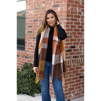 Ready to Ship | Colorful Plaid Knit Scarf Collection