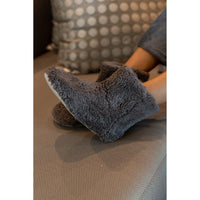 Ready to Ship | The Charcoal Matilda Indoor Slipper Bootie