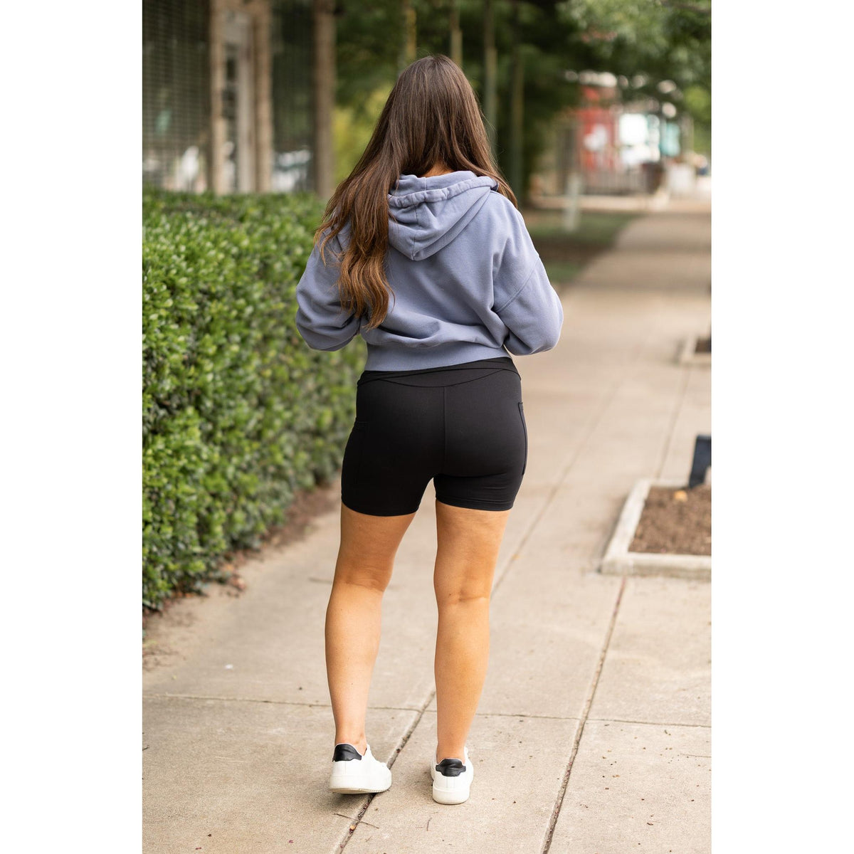 Julia Rose The Taylor fold-over biker shorts women’s adjustable waistband biker shorts