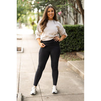 Julia Rose The Amber fold-over full length leggings women’s adjustable waistband leggings