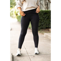 Julia Rose The Amber fold-over full length leggings women’s adjustable waistband leggings
