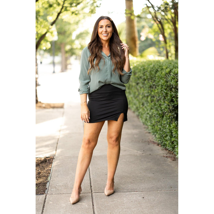 Ready to Ship  | The Savannah Deluxe Sculpting A-Line Skort - 2 PACK