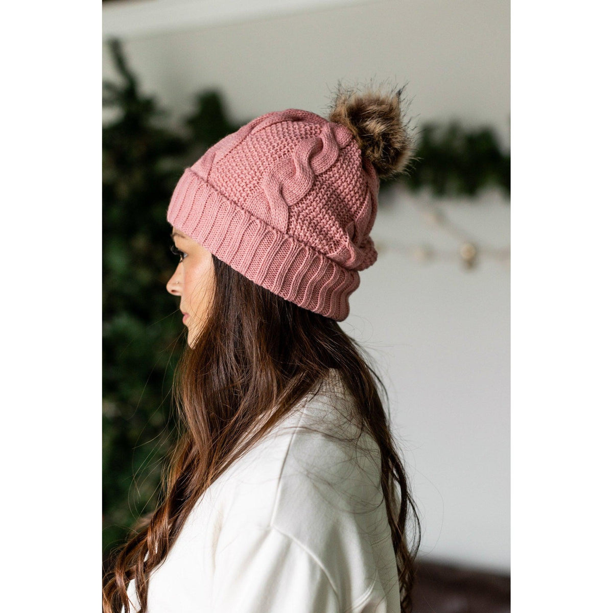 Ready to Ship | The Erica Solid Pom Hats
