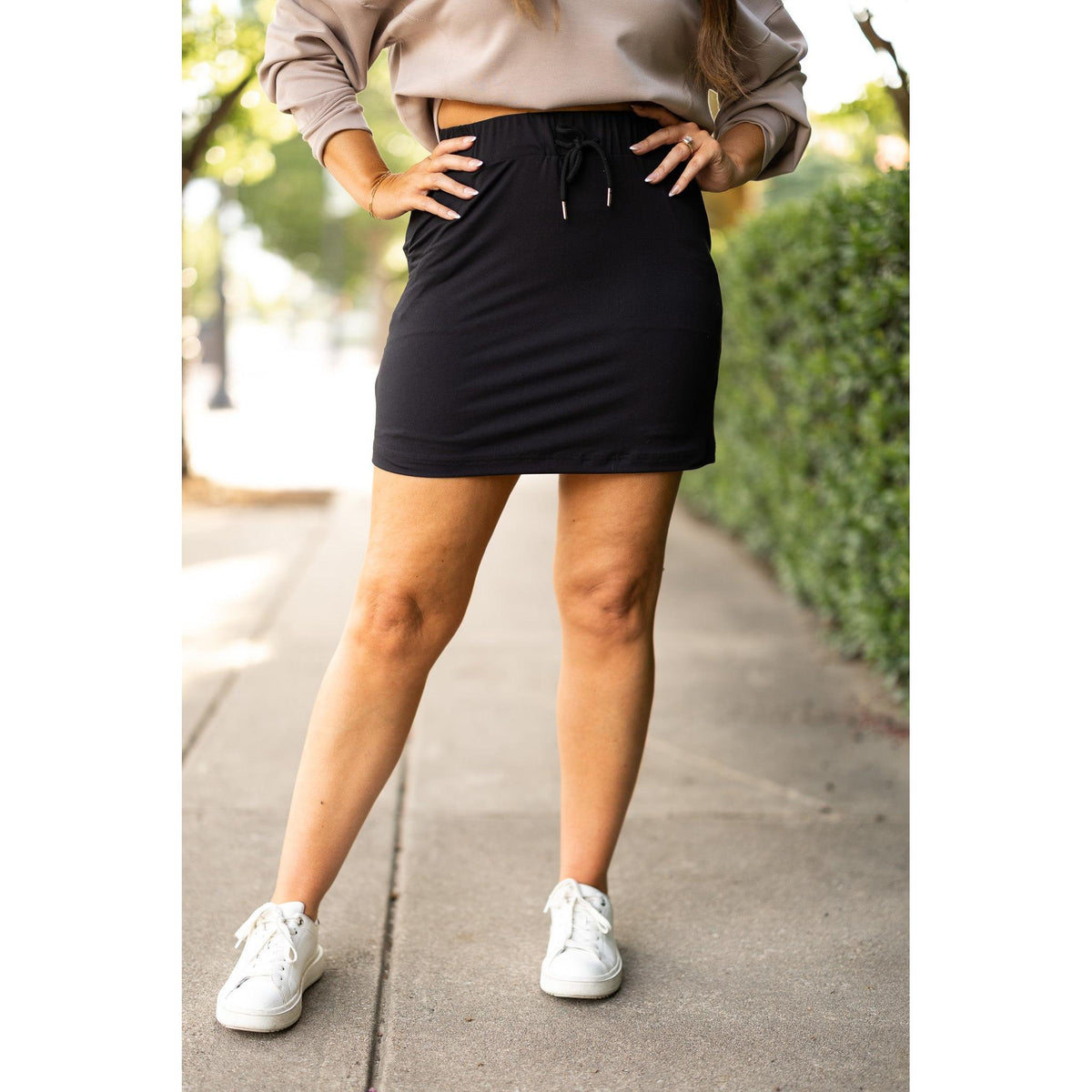 Ready to Ship | The Kristina - 2 PACK - BLACK Jogger Skirt